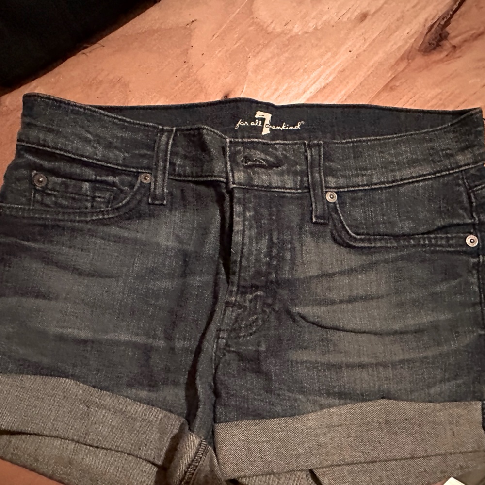 7 for all mankind Jean shorts low rise